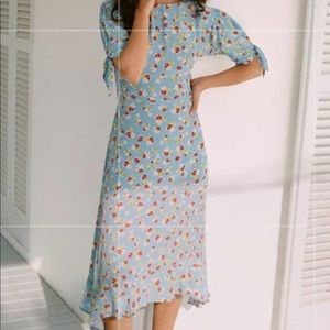 Faithfull the Brand Erin Midi Dress size XS